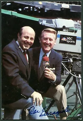 Joe Garagiola Signed Nbc Sports Baseball Game Of The Week Photo W/ Vin Scully • $29.99