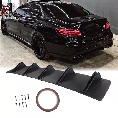 Car Rear Diffuser Lower Bumper 5-Fin Splitter Lip For Mercedes Benz E63 AMG W212 • $42.18