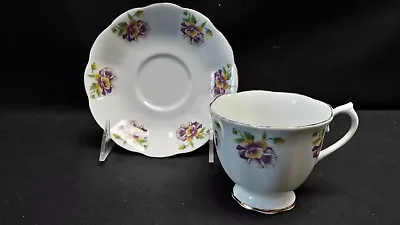 Royal Albert Pansy Cup & Saucer • $7.35