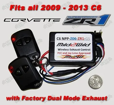 2009 - 2013 C6 Corvette ZR1 Mild 2 Wild NPP Exhaust Control  - FREE USA Shipping • $69.95
