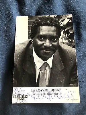 Leroy Golding (eastenders) Rare Vintage Hand Signed B&w Fan Cast Card • £2.50