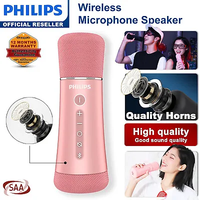 Philips Wireless Microphone Speaker Bluetooth Karaoke Home KTV • $109