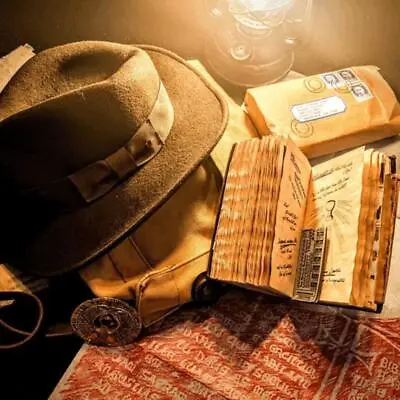 Indiana-Jones Grail Diary Prop Replica Diary With Deposits Avid Movie Fans G  Ny • $23.19