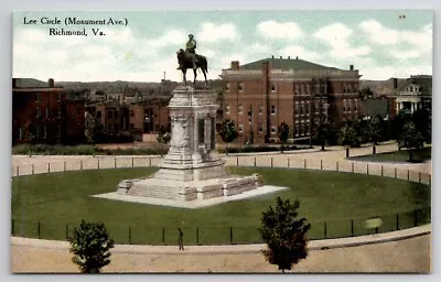 Richmond VA Lee Circle Confederate Monument Ave Postcard R21 • $13.95