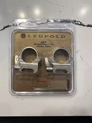 Leupold 49867 1” Quick Release Rings Medium Height • $60