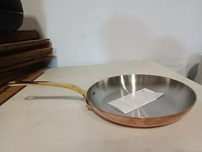 Mauviel M'200B 2mm Copper Round Frying Pan With Brass Handle 10.2-In • $340.81