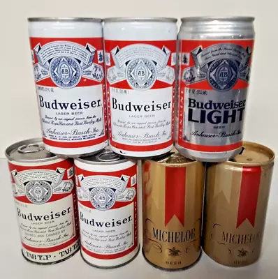Vintage Budweiser & Michelob Beer Can Lot All Different Anheuser Busch • $5