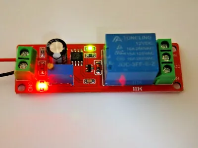 £4.85 • Buy Adjustable Timer Switch Delay Module 0-10s With LEDs Car NE555 UK SELLER
