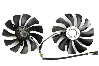 Full Set GPU Fan 85mm Pair Fan MSI 1050 1060 470 570 GT Armor HA9010H12F-Z | ... • $9.95