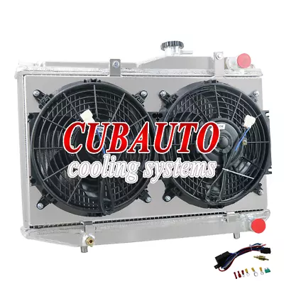 3Row Radiator Shroud Fan Relay Kit For 83-87 TOYOTA COROLLA AE86 4AGE GTS MT AUS • $259