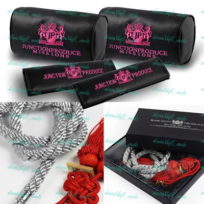 Pink JUNCTION PRODUCE VIP Car Neck Rest Pillow Headrest Set + SR Kin Tsuna Rope • $48.88