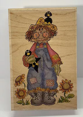 Stamp Affair SCARECROW Wood Mount Rubber Stamp FALL F1093 Unused • $4.99
