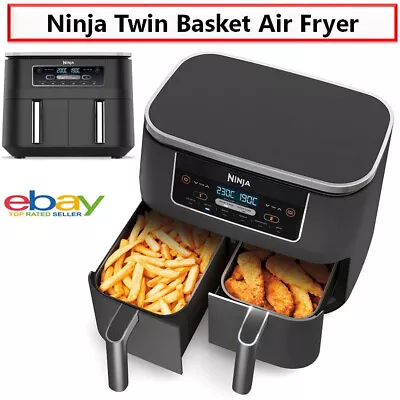 Ninja Air Fryer Twin Basket Dual Zone Chips Nuggets Oil Free Frying Kitchen New • $349