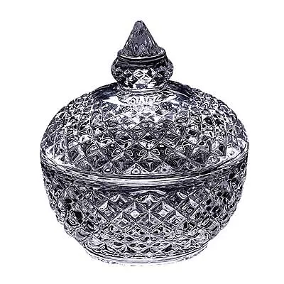 Glass Storage Jar Decorative Candy Bowl For Buffet Party • £9.91
