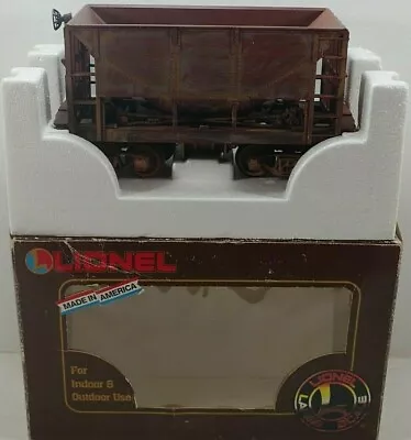 Lionel B &o Road Ore Train Car 8-87202 G Gauge With Box • $55.75