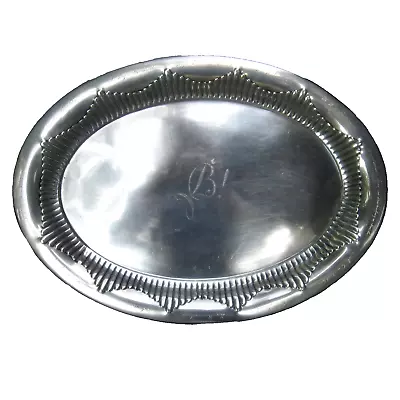 Large German 800 Silver Trophy Presentation Tray Ca 1930s 17.4  Long • $675