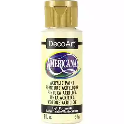 £3.25 • Buy Light Buttermilk Acrylic Paint DecoArt Americana 59ml 2oz Premium Matte DA164