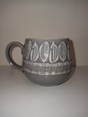 Vintage Mason Cash & Co England Gray | Feathers Pattern Coffee Mug 350ml • $13