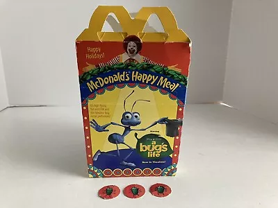 Vintage 1998 McDonald's Happy Meal Disney Pixar A Bug's Life Box A • $4.99