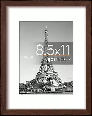 8.5X11 Picture Frame Display Pictures 6X8 With Mat Or 8.5X11 Without Mat • $11.18