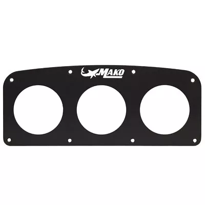 Mako Boat Blank Gauge Panel 303541 |Black 13 1/2 X 5 1/2 Inch Aluminum • $80.40