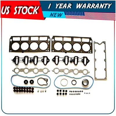 Cylinder Head Gasket Set Fits 02-11 Chevrolet GMC Buick Cadillac 4.8L 5.3L OHV • $58.75