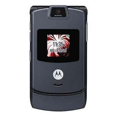 Original Unlocked Motorola RAZR V3 Flip Mobile Phone  2G GSM 1 Years Warranty • $23.95