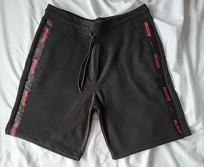 New Men's Black Hollister Shorts ~ Medium ~ 9  Fleece Joggers ~ BNWT  • £22.50
