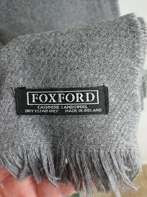 Foxford Scarf Wrap Shawl Pashmina Cashmere Lambswool Ireland Soft Large Wrap • £5