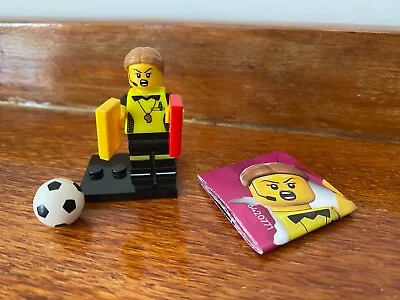 Lego Minifigure Series 24  Soccer Referee Girl - New (bag Has Been Opened) • $11.50