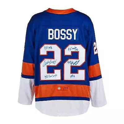 Mike Bossy New York Islanders Signed Career Stats Fanatics Jersey #/22 • $1158.87
