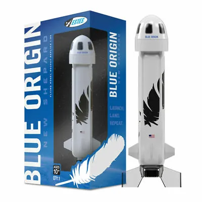 Estes Blue Origin New Shepard Flying Model Replica 1:66 Rocket Toy For Ages 10+ • $39.95