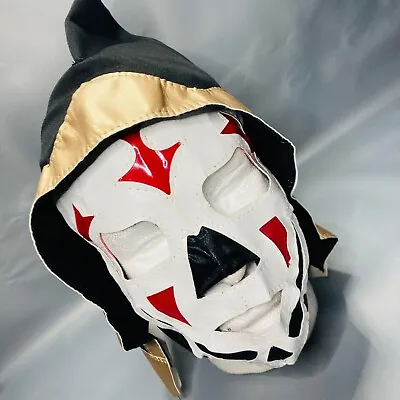 La Parka Skull Reaper Kid Size Wrestling Luchador CostumeMask  Black Gold Color • $14.95
