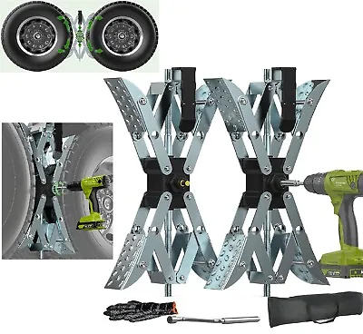 $105.99 • Buy X-Shaped RV Stabilizer Wheel Chock Allow Drill Adjust Axel RV Tire Trailer Campi