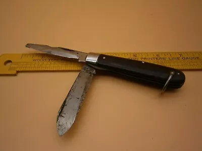 Vintage Imperial Prov RI USA Electrician's Folding Pocket Knife Lineman Flathead • $16.99