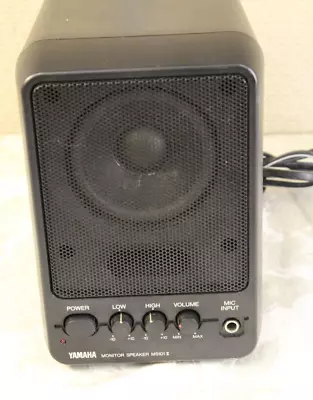 Yamaha MS101 II Portable Studio Speaker Powered Active Black Tested EXCELLENT • $55