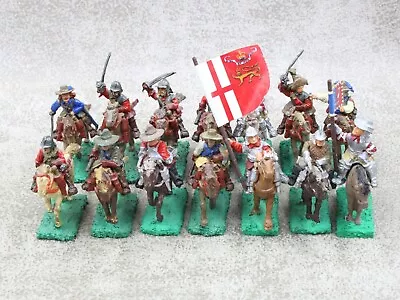 25mm 28mm Metal ENGLISH CIVIL WAR CAVALRY X14 Old School Painted 16052 • £29.99