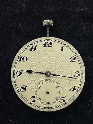 Vintage Concord 17 Jewels Pocket Watch Movement Dial Hands Crown WORKING • $19.99