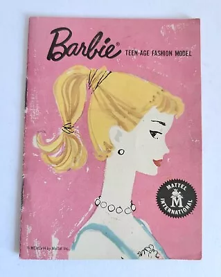 Vintage 1958-59 Mattel Barbie Booklet In Very Good Condition (Pink) • $20