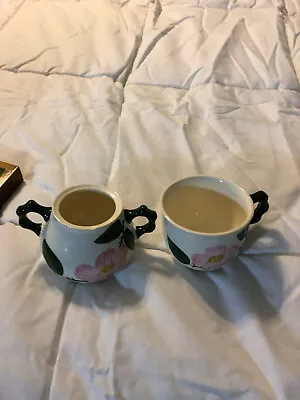 2 Vintage Germany Villeroy & Boch Wildrose China Tea Cup & Sugar Bowl Lot Set • $21.34