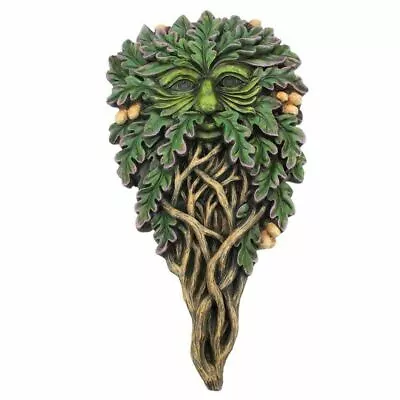 Green Man Wall Plaque All Seeing Oak Man Of The Forest Wood Spirit Pagan • £14.99