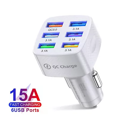 6 USB QC3.0 Car Charger Fast Charging Mobile Phone Quick Charge For IPhone • $5.99