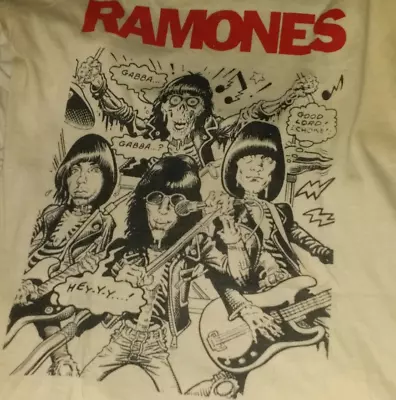 Ramones Band For Fans Heavy Cotton White All Size Men Women T Shirt PD2410 • $17.89