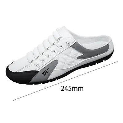 Casual Sports Shoes Loafers Backless Sneakers Men Slip On Mule Sneakers • £13.63