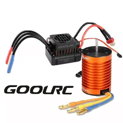 GoolRC Brushless ESC Motor Combo 45A RC 1/10 Waterproof • $79