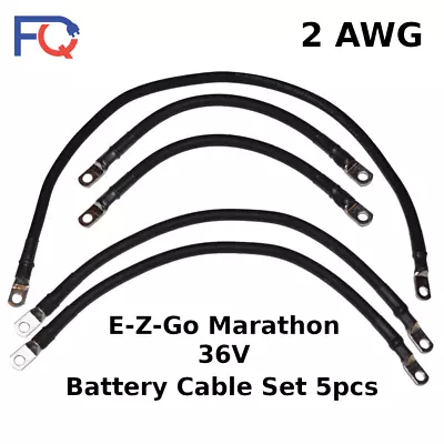 2 AWG Gauge E-Z-Go Marathon 36V 1986-1994 Golf Cart Battery Cable 5 Pcs Set • $42.90