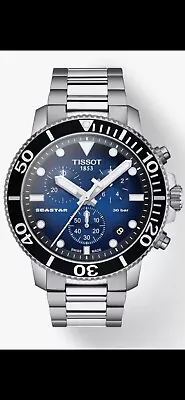 Tissot Seastar 1000 Men's Blue Dial & Stainless Steel Watch (USED) • £189