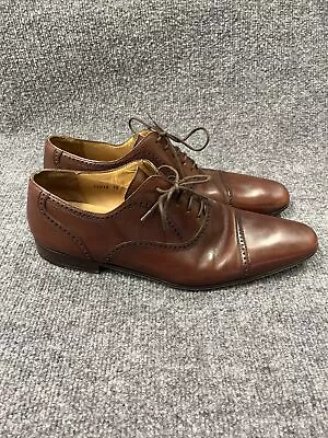 MAGNANNI 'Carlito' Cap Toe Derby Lace Up Dress Shoes In Brown  Sz 10 • $49.90