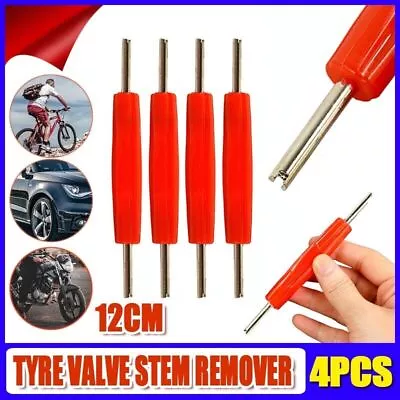 4PCS Tyre Valve Stem Remover Removal Repair Tool Key Bike Motorcycle Vehicles • $6.53