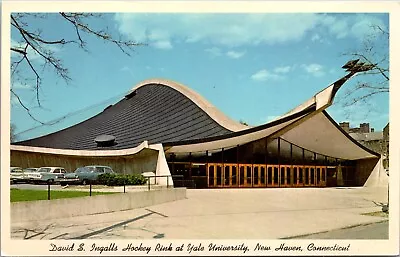 New Haven Connecticut CT Yale University Ingalls Hockey Rink Postcard • $8.99